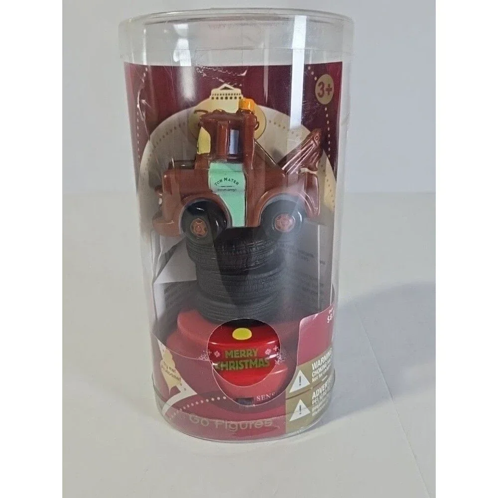 Disney Pixar Cars Holiday Go Figures Lightning McQueen & Mater Talking NIB Lot 2
